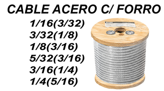 CABLE ACERO C/ FORRO